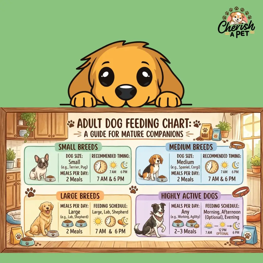 feeding chart for an adult dog 