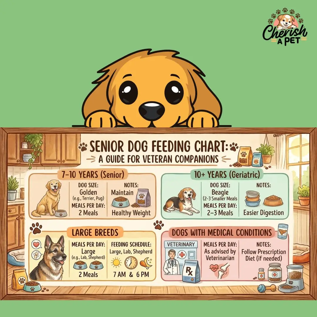 feeding chart for a senior dog