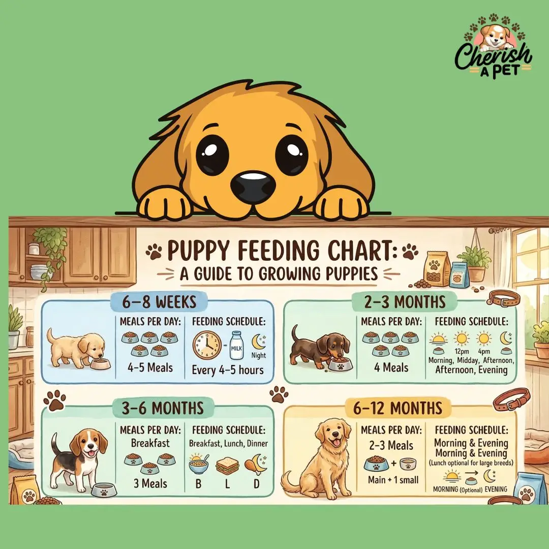 puppy feeding chart