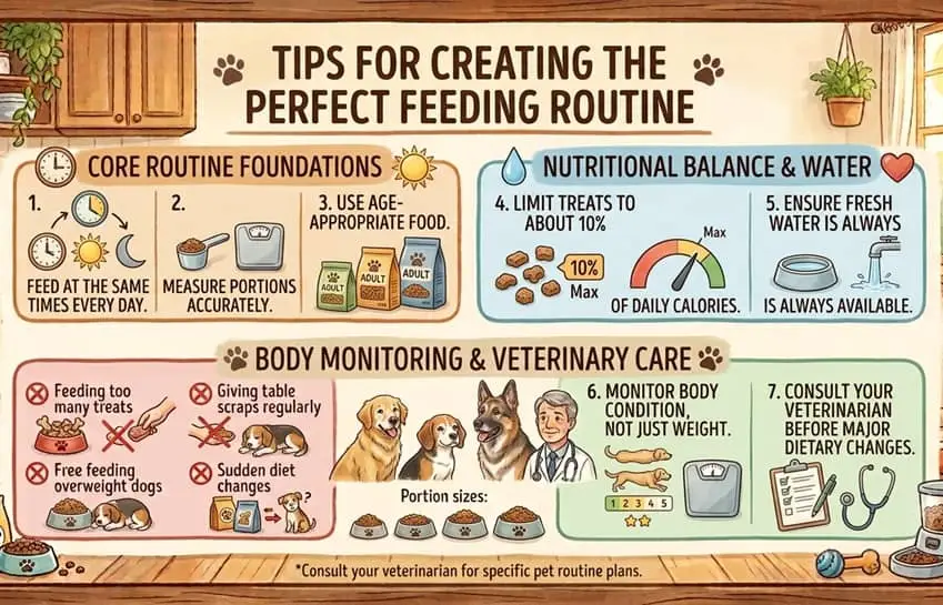 Tips for feeding schedule for your dog